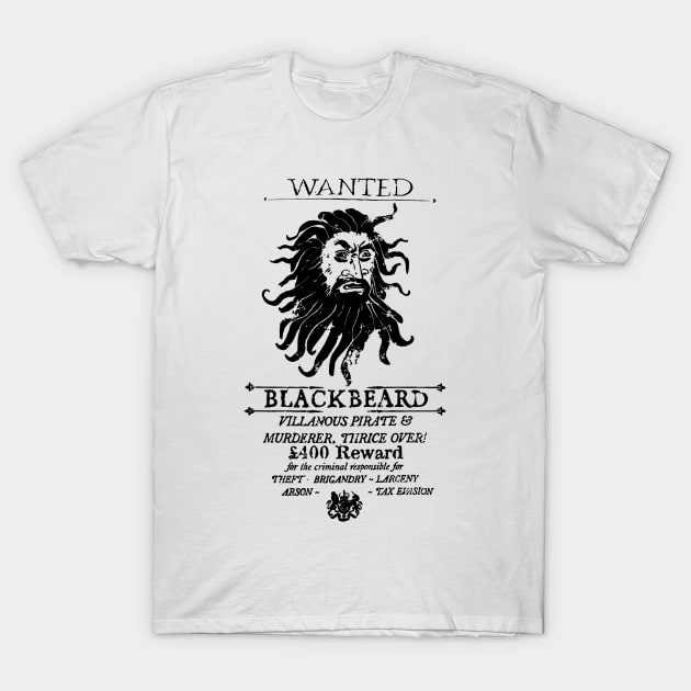 Ed is Wanted (Black Print) T-Shirt by DemShirtsTho